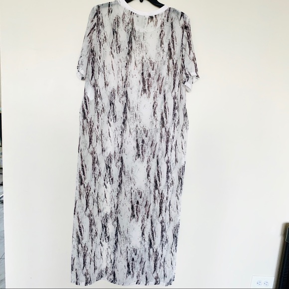 H&M Divided long chiffon shirt with slits size 8 - Picture 6 of 7